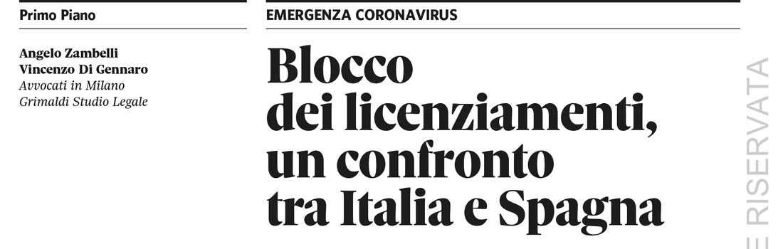 Blocco dei licenziamenti, un confronto tra Italia e Spagna