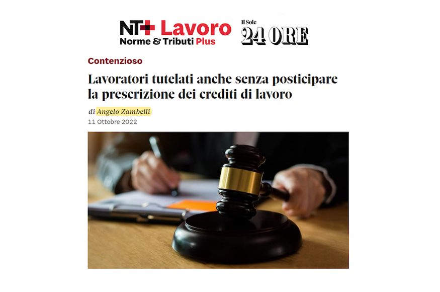 tutela lavoratori angelo zambelli